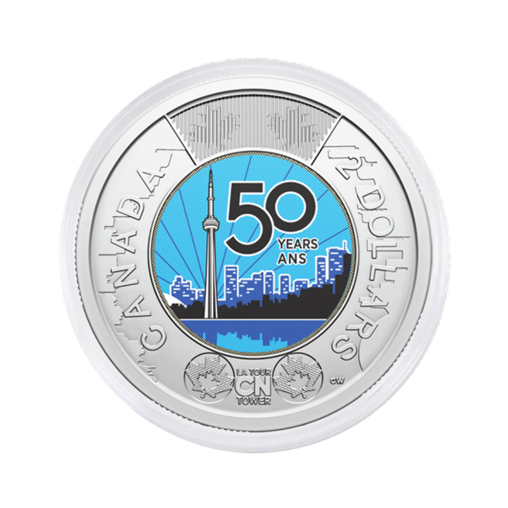 2026 $2 50th Anniversary of the CN Tower Special Wrap Roll Box Set Royal Canadian Mint