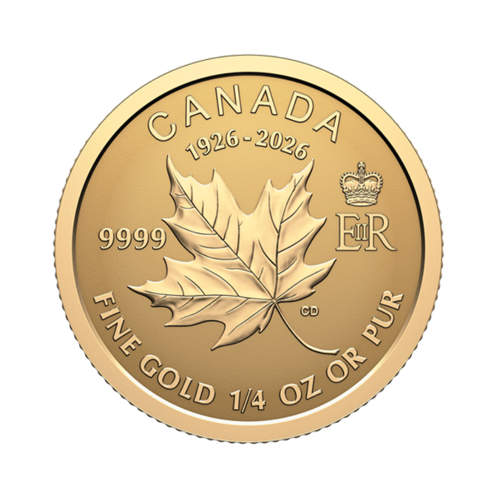 Pure Gold Fractional Set Commemorate the 100th Birthday of Queen Elizabeth II 2026 Royal Canadian Mint