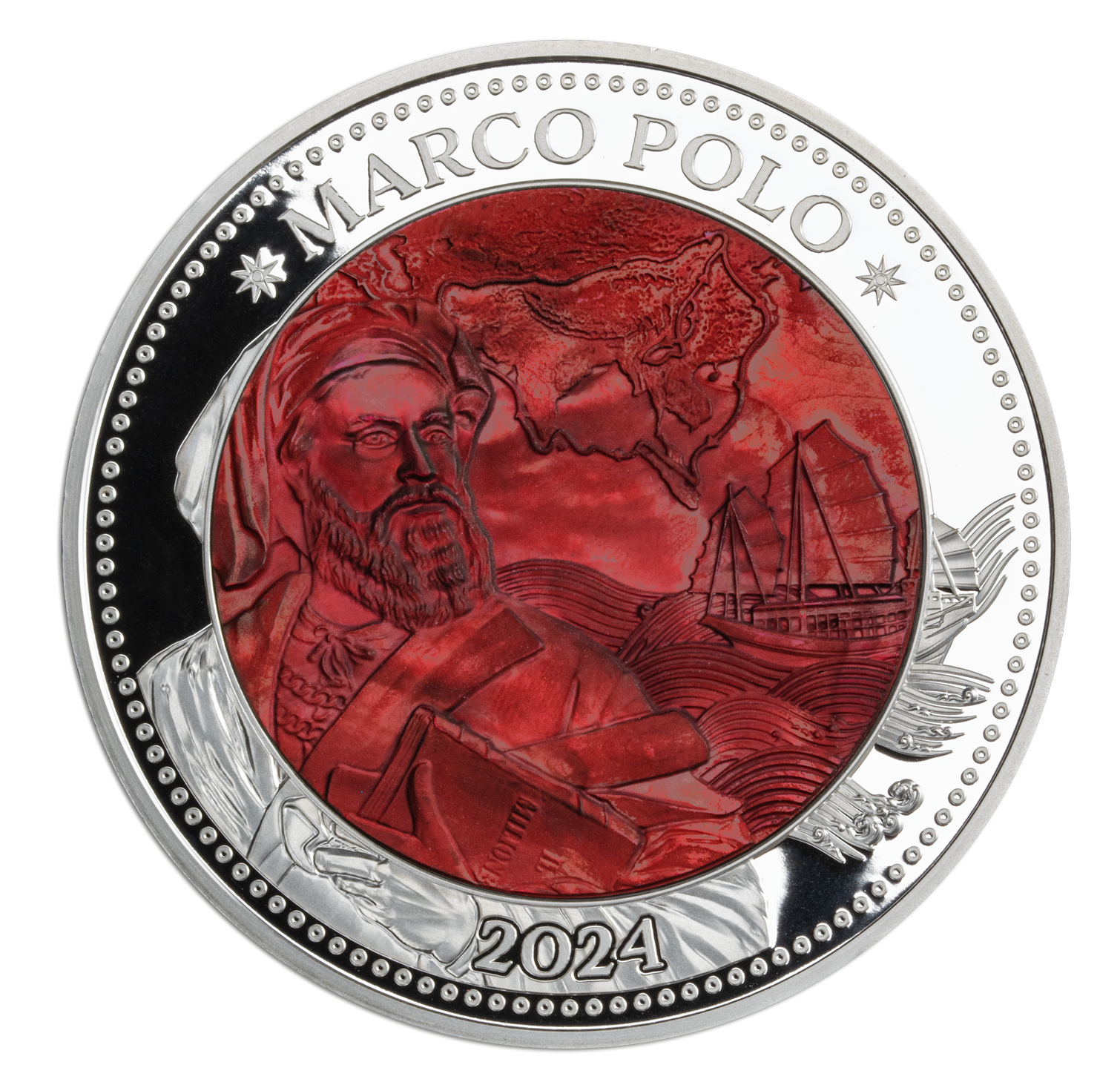 MARCO POLO 5 Oz Silver Coin $25 Solomon Islands 2024