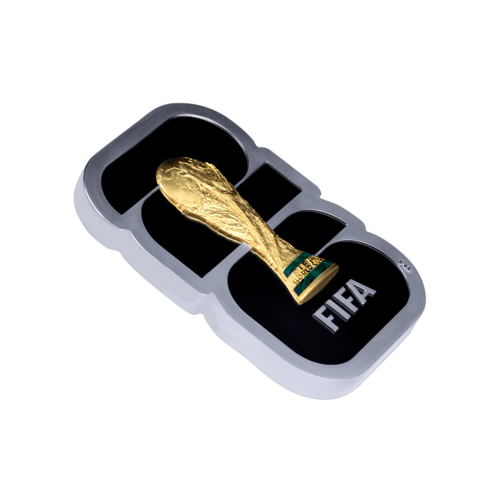 26 oz Silver 26 Shape Coin Trophy FIFA 2026