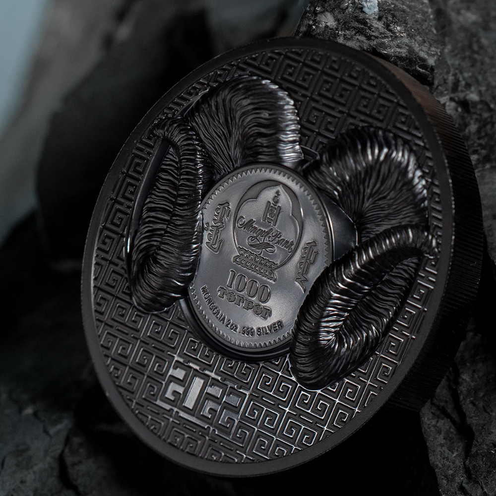 Magnificent Argali Wild Mongolia 2 Oz Silver Coin 2022