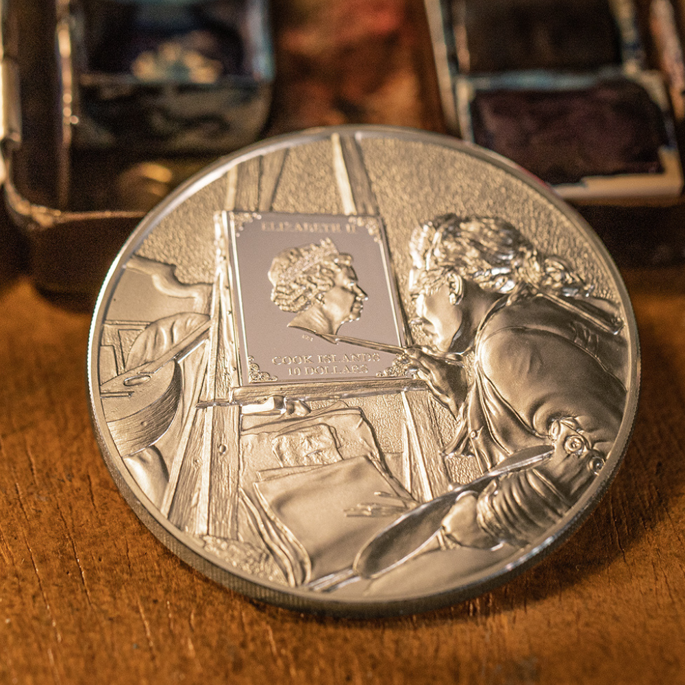 VINCENT VAN GOGH Masters of Art 2 Oz Silver Coin $10 Cook Islands 2022