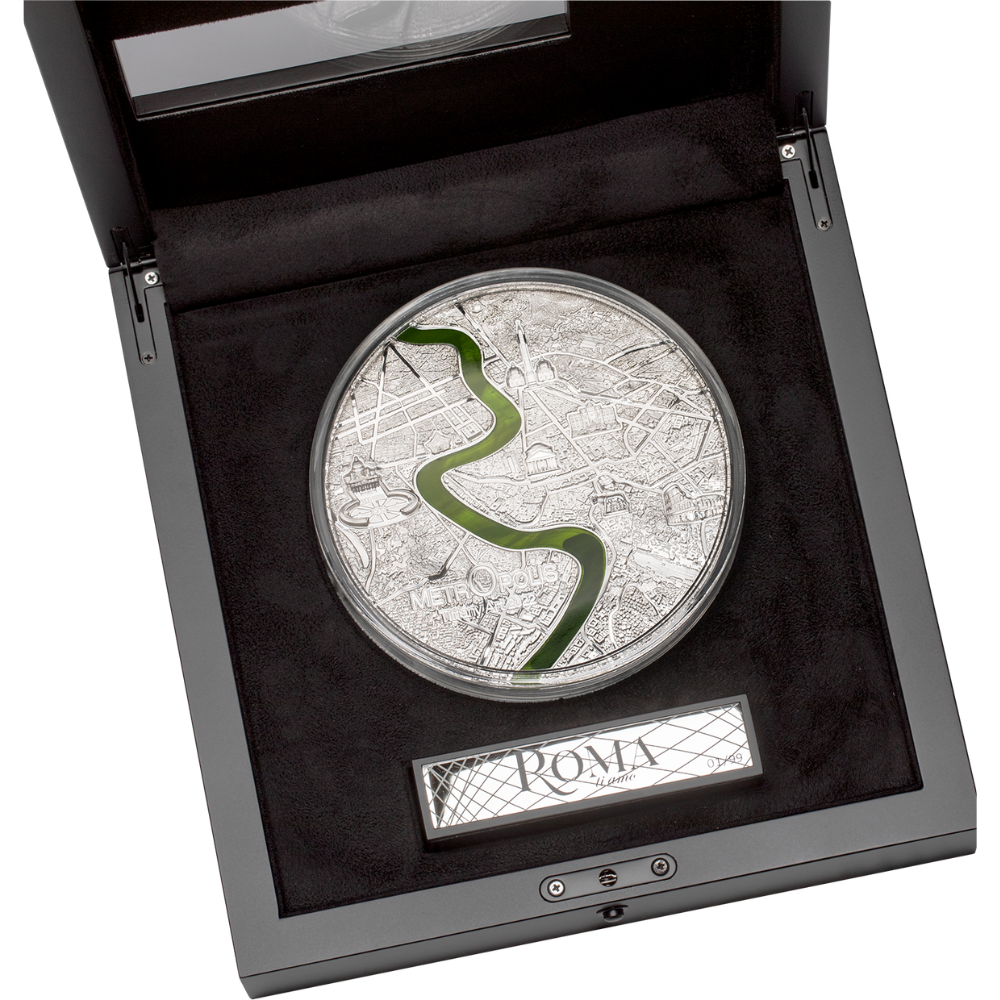 Roma Tiffany Art Metropolis Rome 1 Kg Kilo Silver Coin 2022
