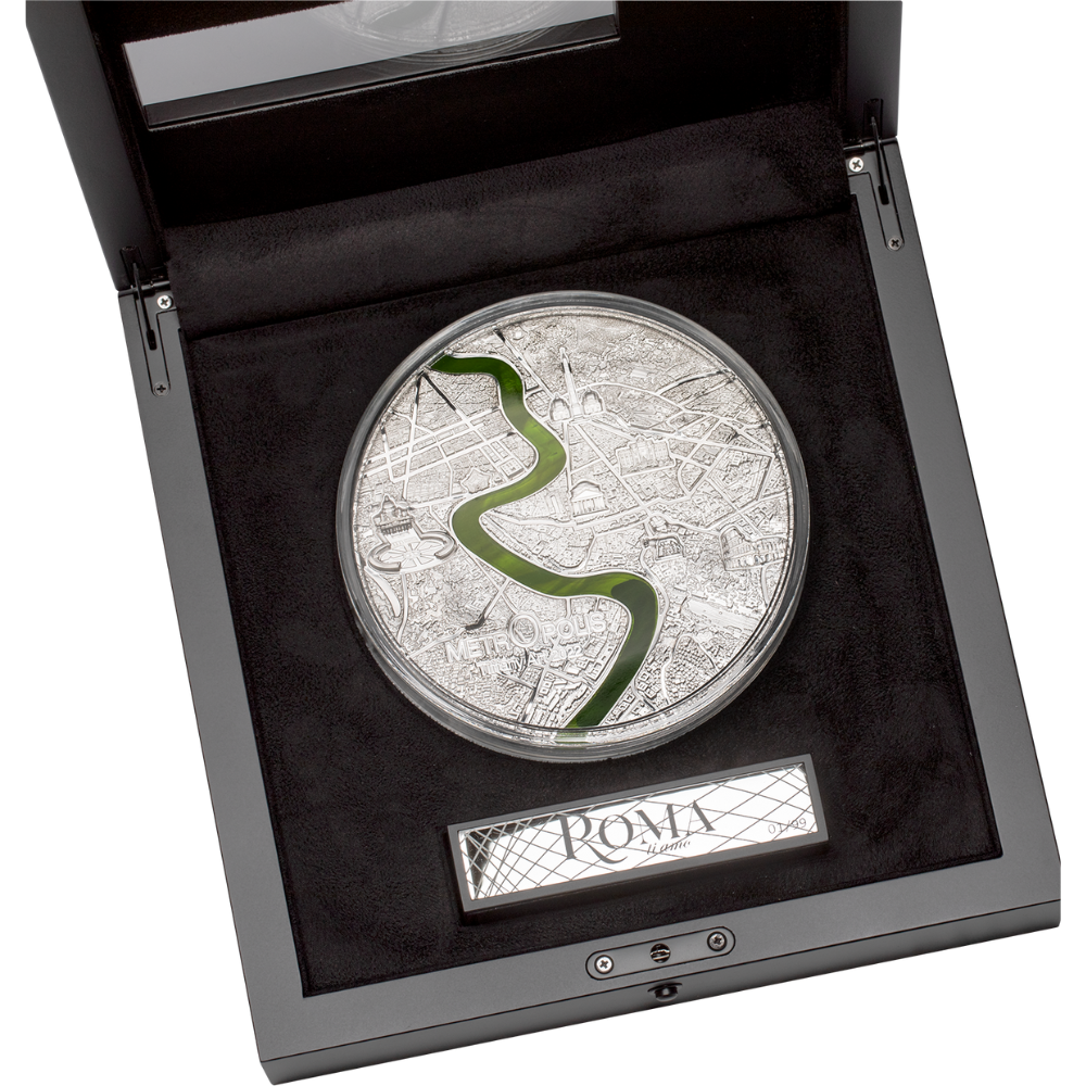 ROMA Tiffany Art Metropolis Rome 1 Kg Kilo Silver Coin $50 Palau 2022