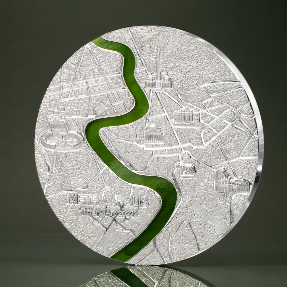 Roma Tiffany Art Metropolis Rome 1 Kg Kilo Silver Coin 2022