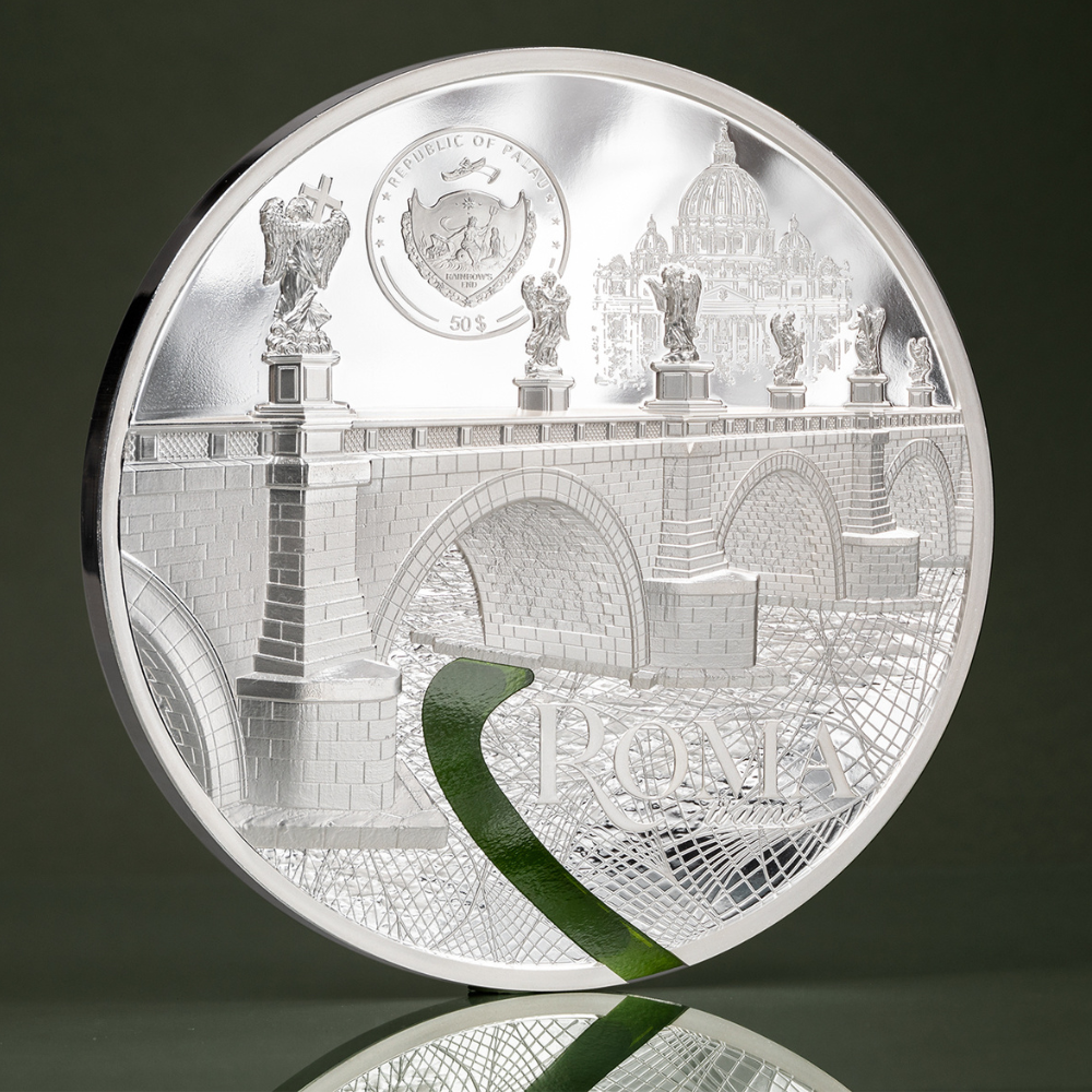 Roma Tiffany Art Metropolis Rome 1 Kg Kilo Silver Coin 2022