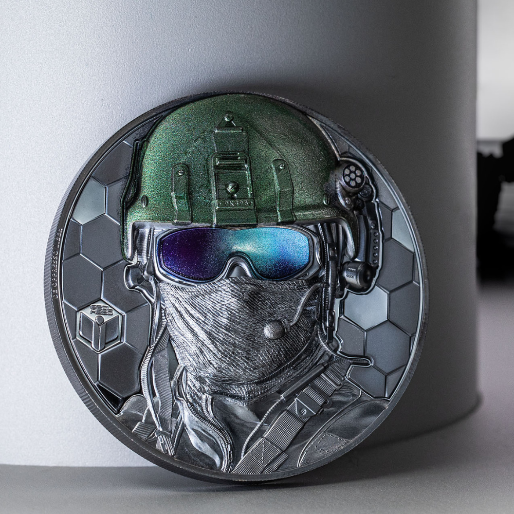 SPECIAL FORCES Real Heroes 3 Oz Silver Coin $20 Cook Islands 2022