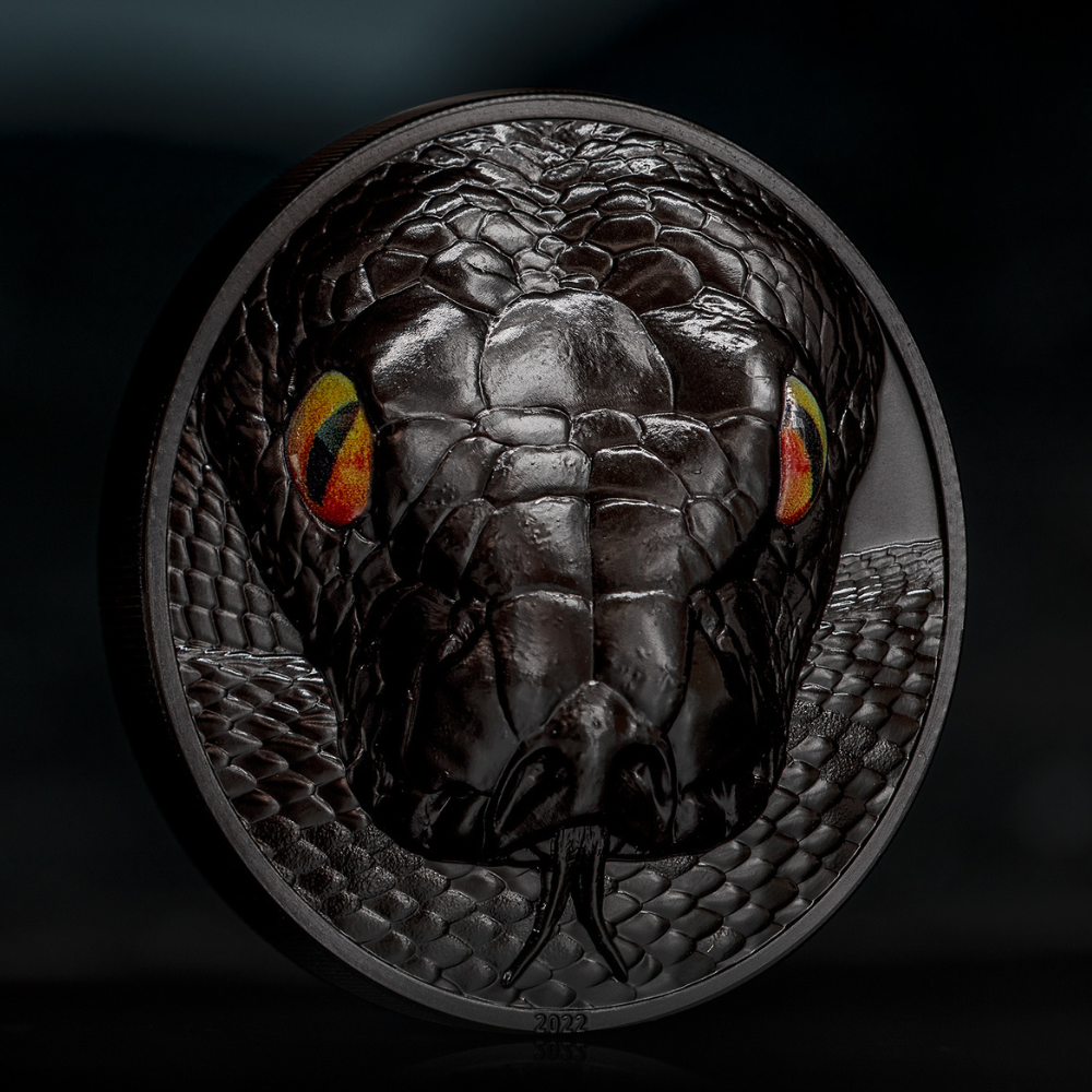 PYTHON Hunters By Night 2 Oz Silver Coin $10 Palau 2022