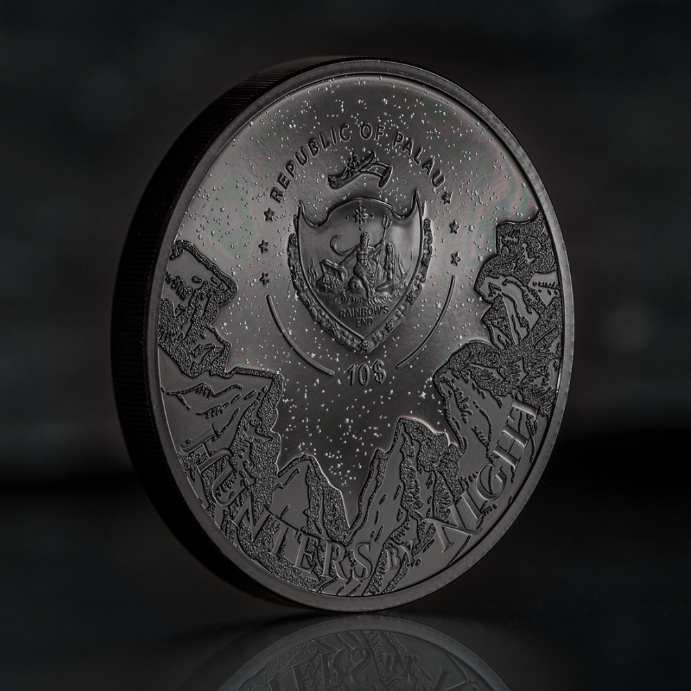 PYTHON Hunters By Night 2 Oz Silver Coin $10 Palau 2022