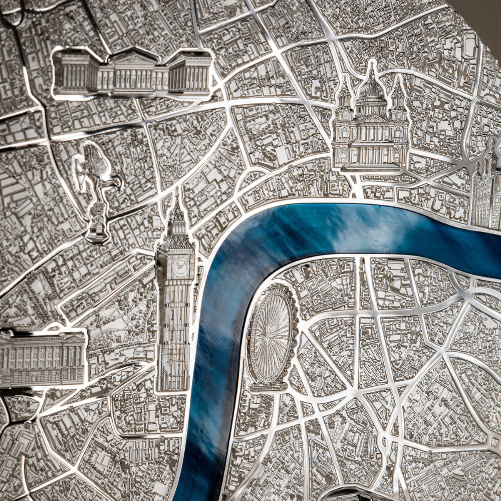 London Tiffany Art Metropolis 1 Kg Kilo Silver Coin 2023