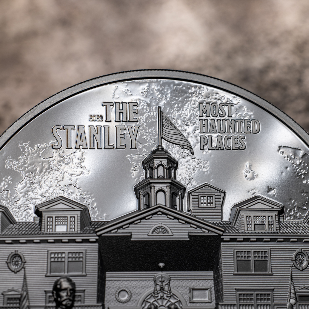 STANLEY Most Haunted Places 2 Oz Silver Coin $10 Cook Islands 2023