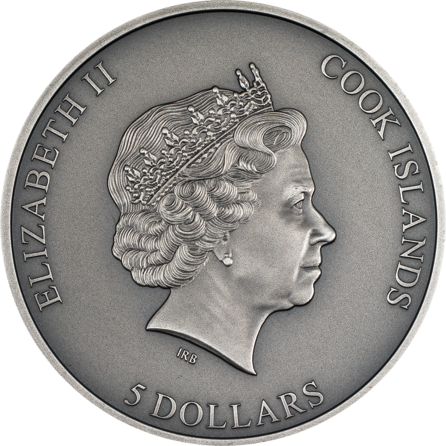 SECRET HEART 1 Oz Silver Coin $5 Cook Islands 2023