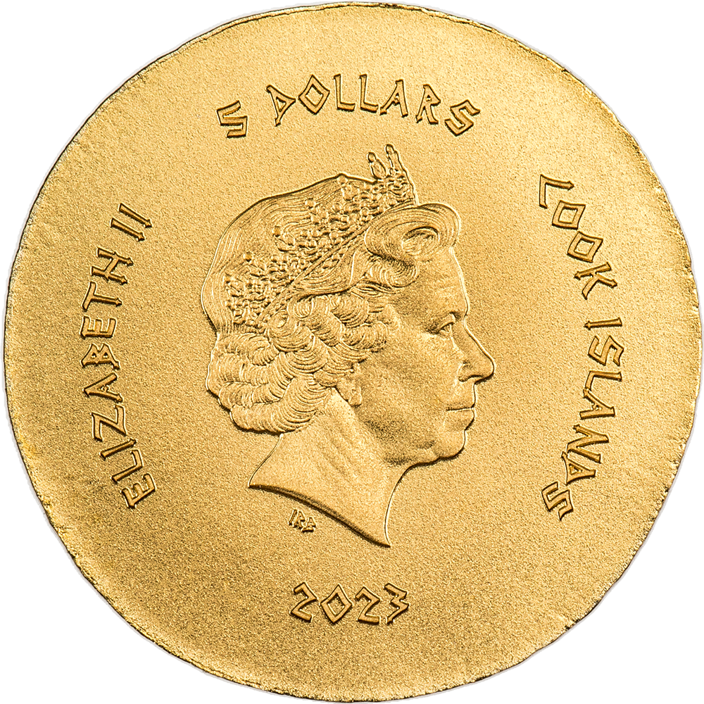 HONEY BEE Ephesos Ancient Greece Gold Coin $5 Cook Islands 2023