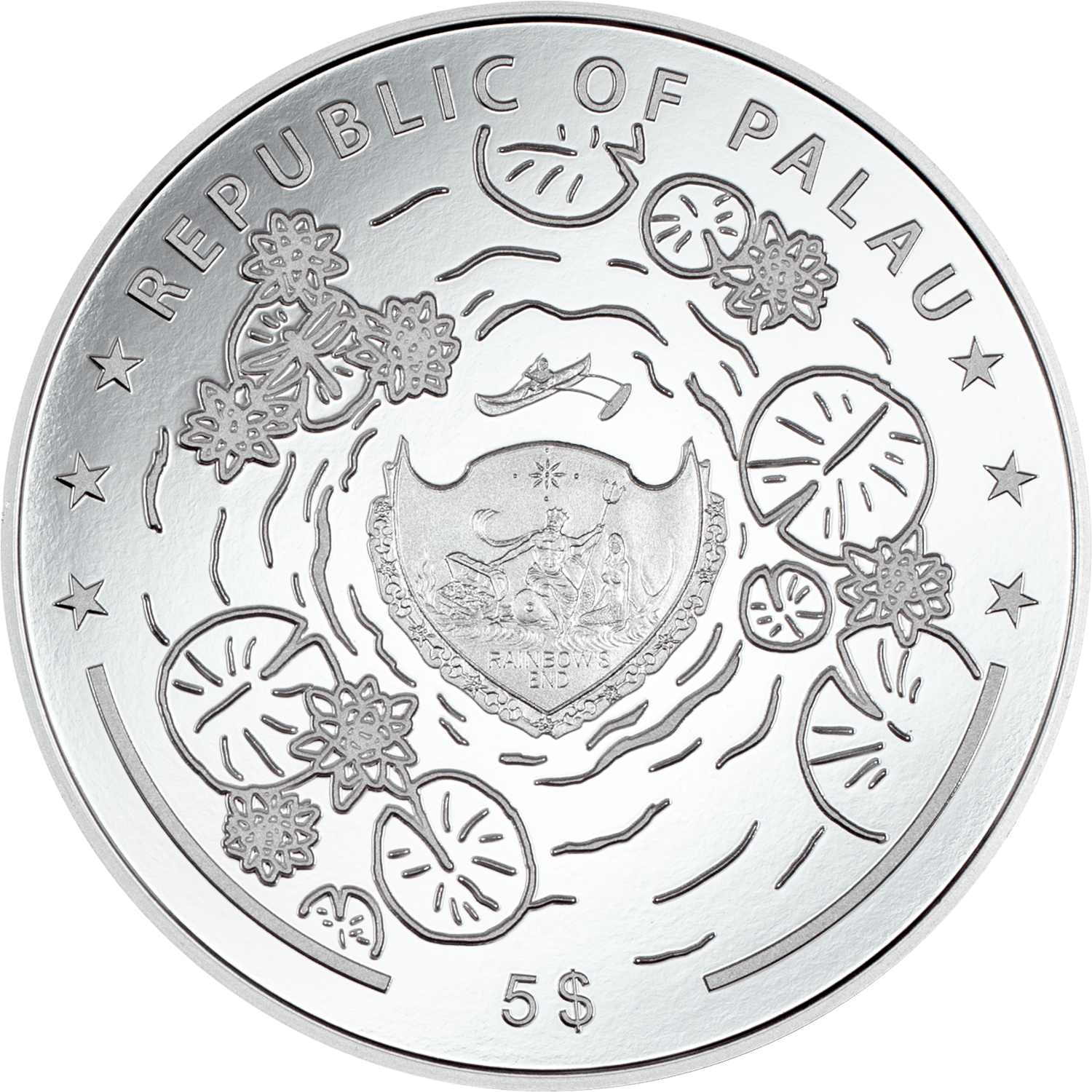 DRAGONFLY 1 Oz Silver Coin $5 Palau 2024
