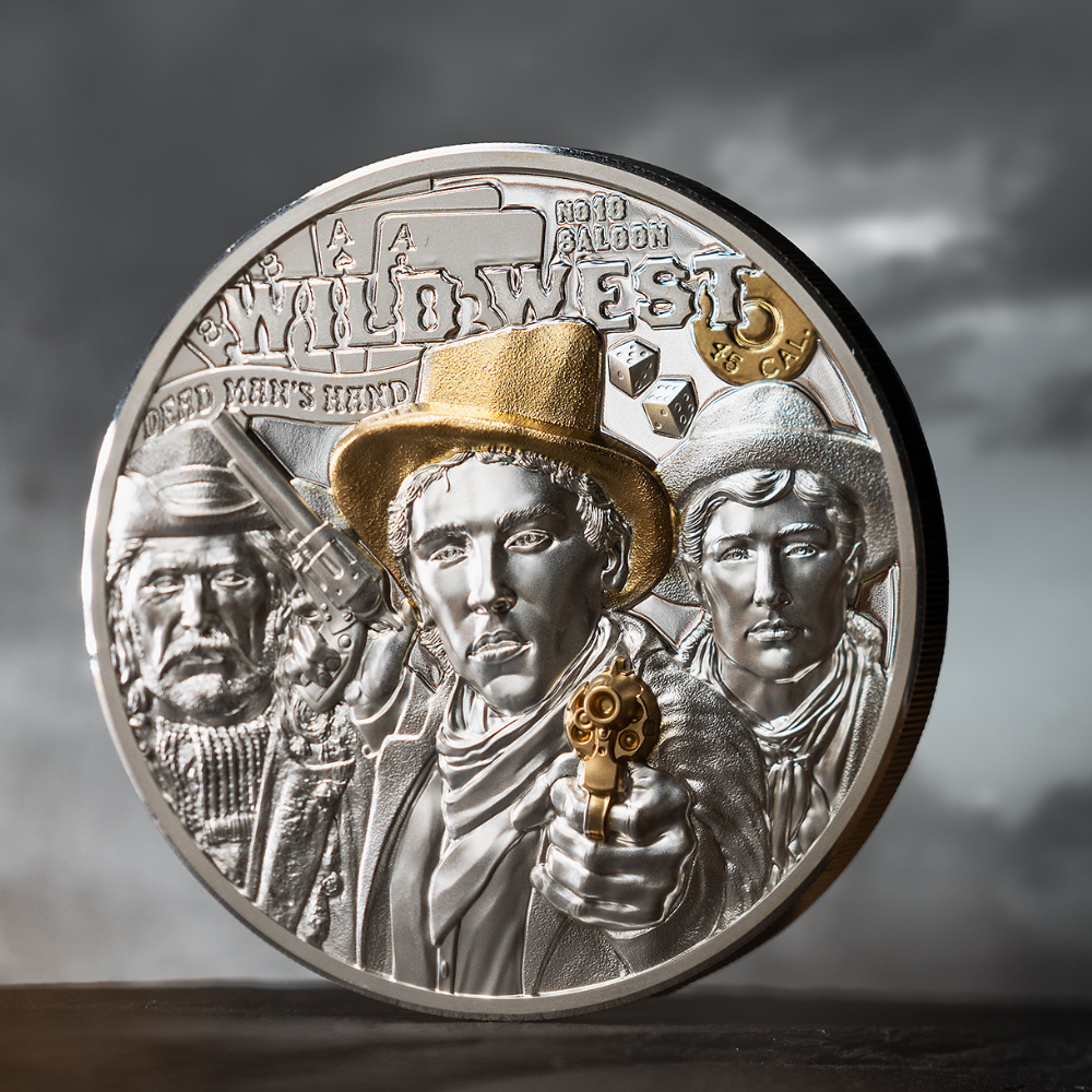 WILD WEST Legends 3 Oz Silver Coin $20 Cook Islands 2024