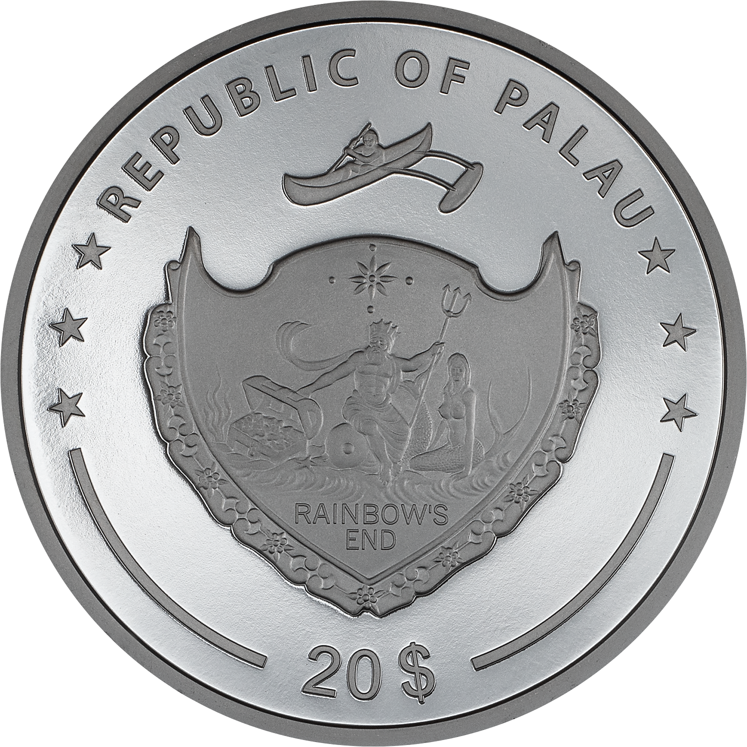 OUT OF THE DARK 3 Oz Silver Coin $20 Palau 2024
