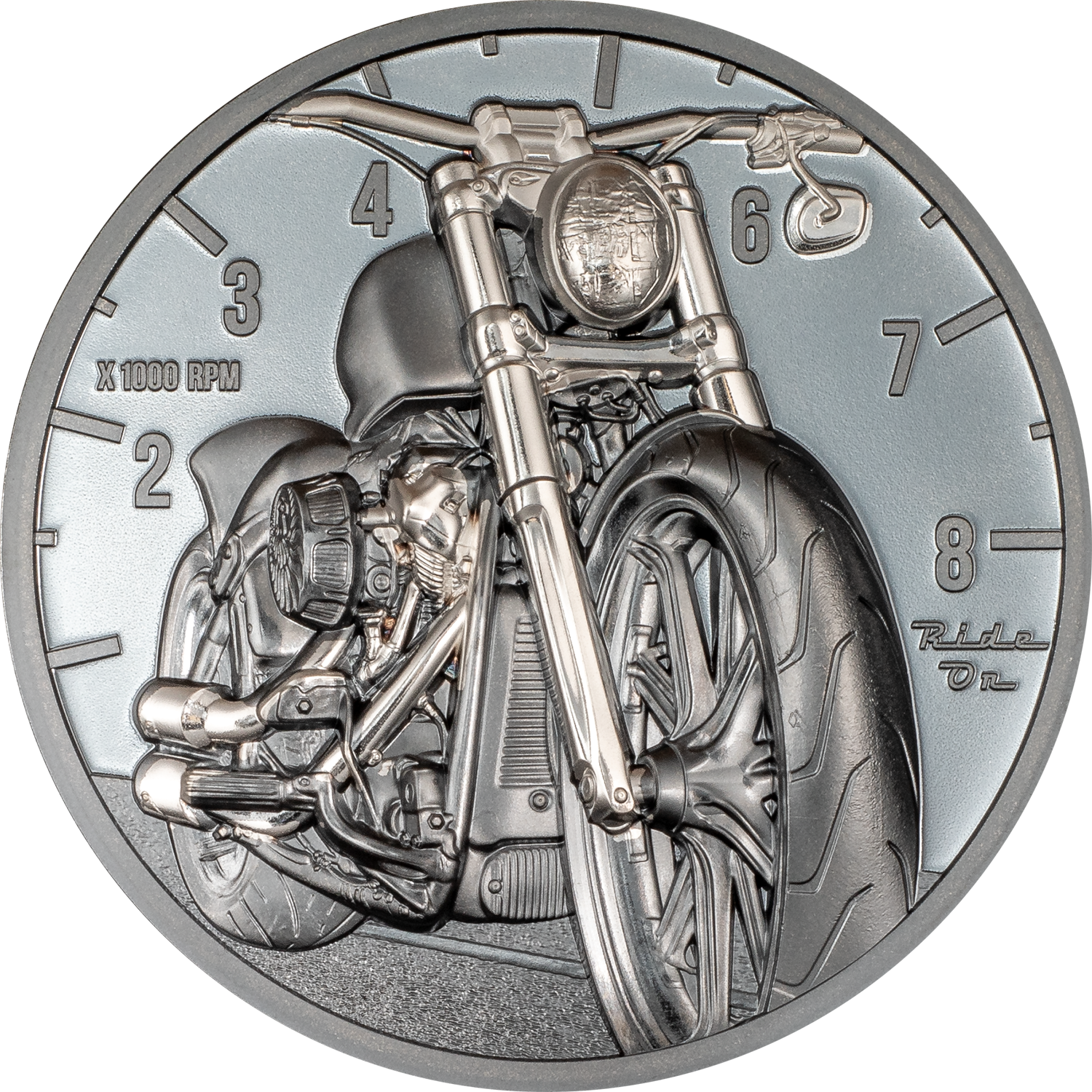 MOTORBIKE Journey 2 Oz Silver Coin $10 Cook Islands 2024