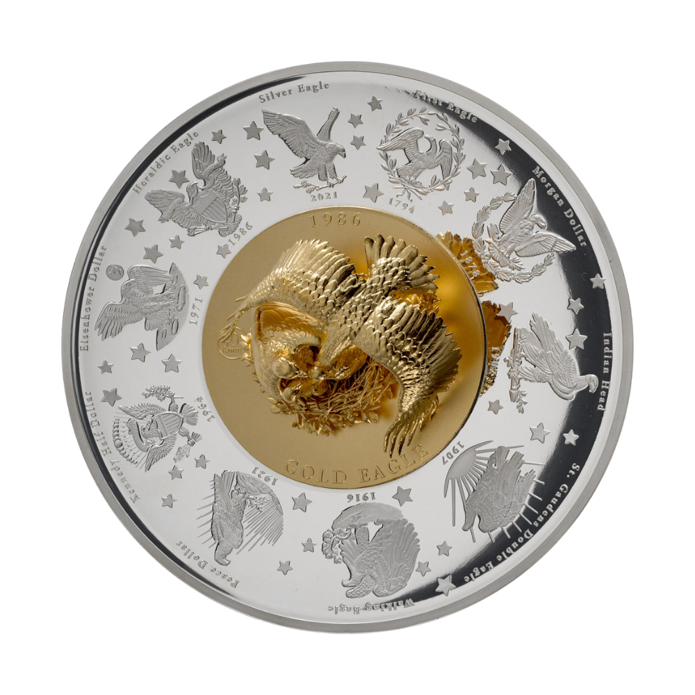 40th Anniversary of the American Eagle 10 Oz Mastersize Plateau Eagle Silver Coin 2026