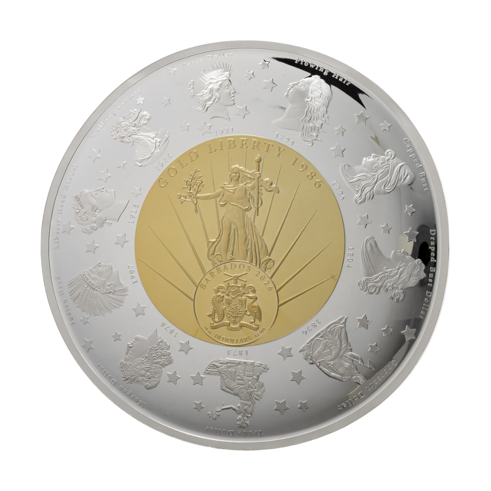 40th Anniversary of the American Eagle 10 Oz Mastersize Plateau Eagle Silver Coin 2026