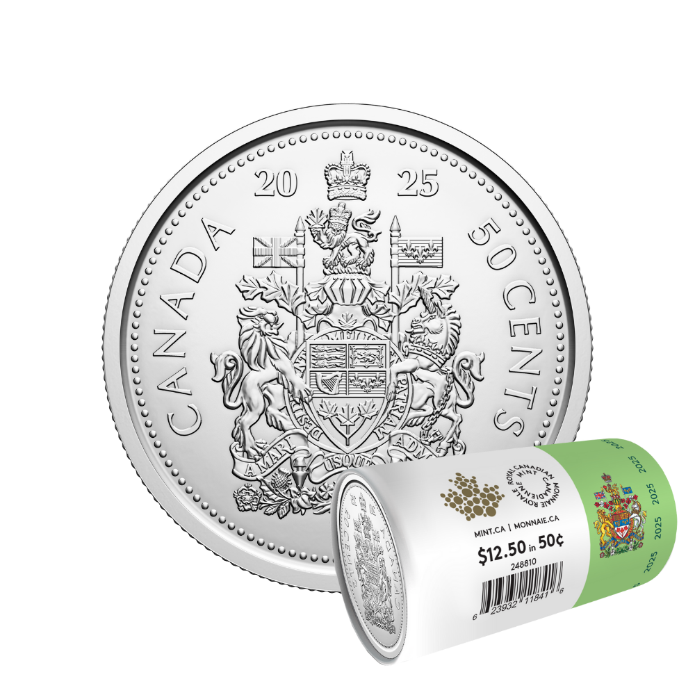 50 Cent Special Wrap Circulation Roll 2025 Canada - Royal Canadian