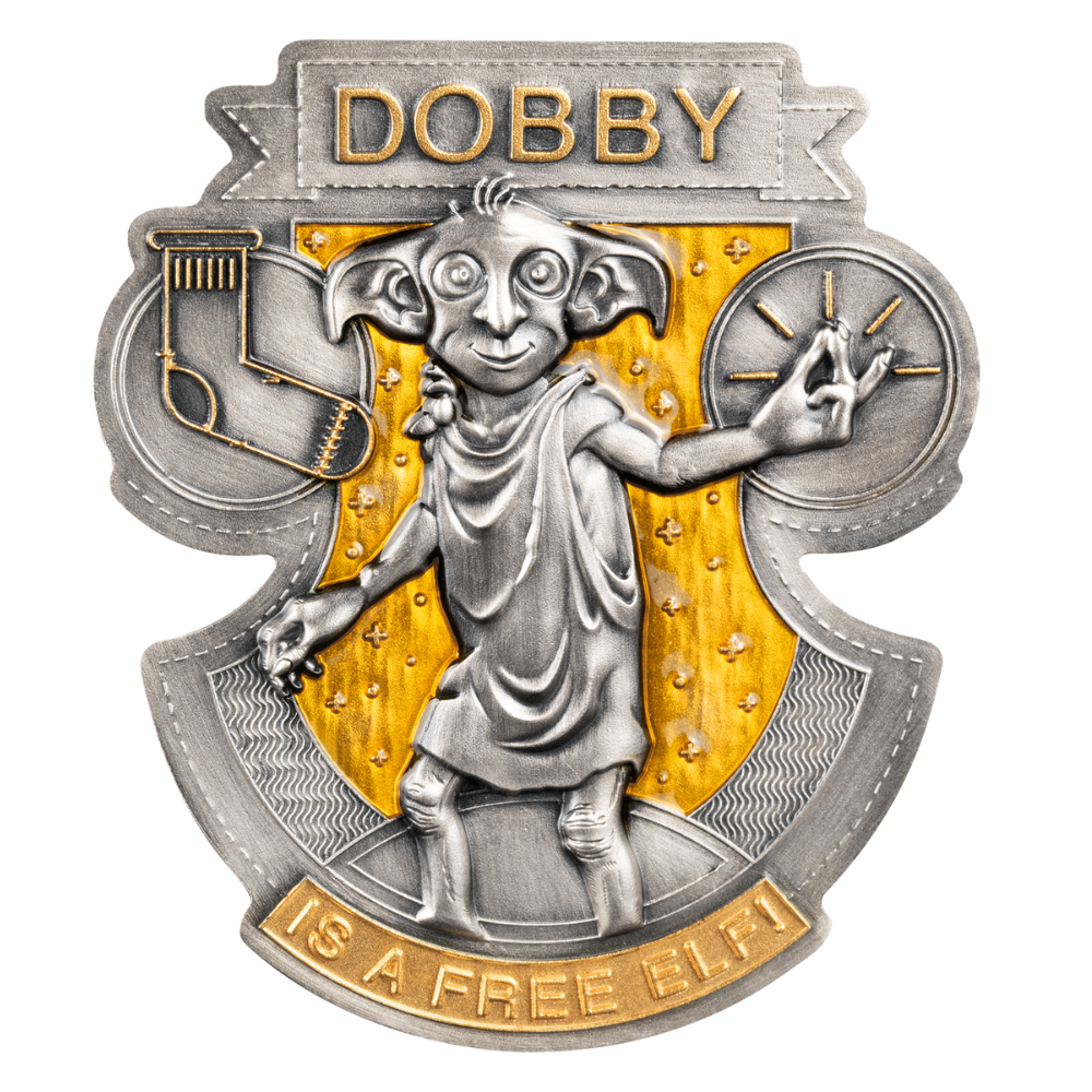 DOBBY Harry Potter 2 Oz Silver Coin $5 Samoa 2024