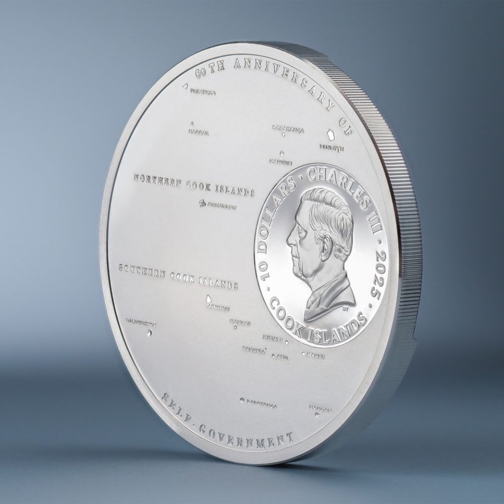 60 Years of Self-Government 2 Oz Silver Coin Cook Islands 2025