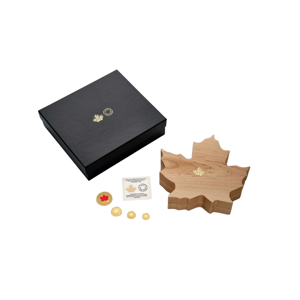 60th Anniversary of Canada’s Flag Fractional Set Gold Coins Canada 2025
