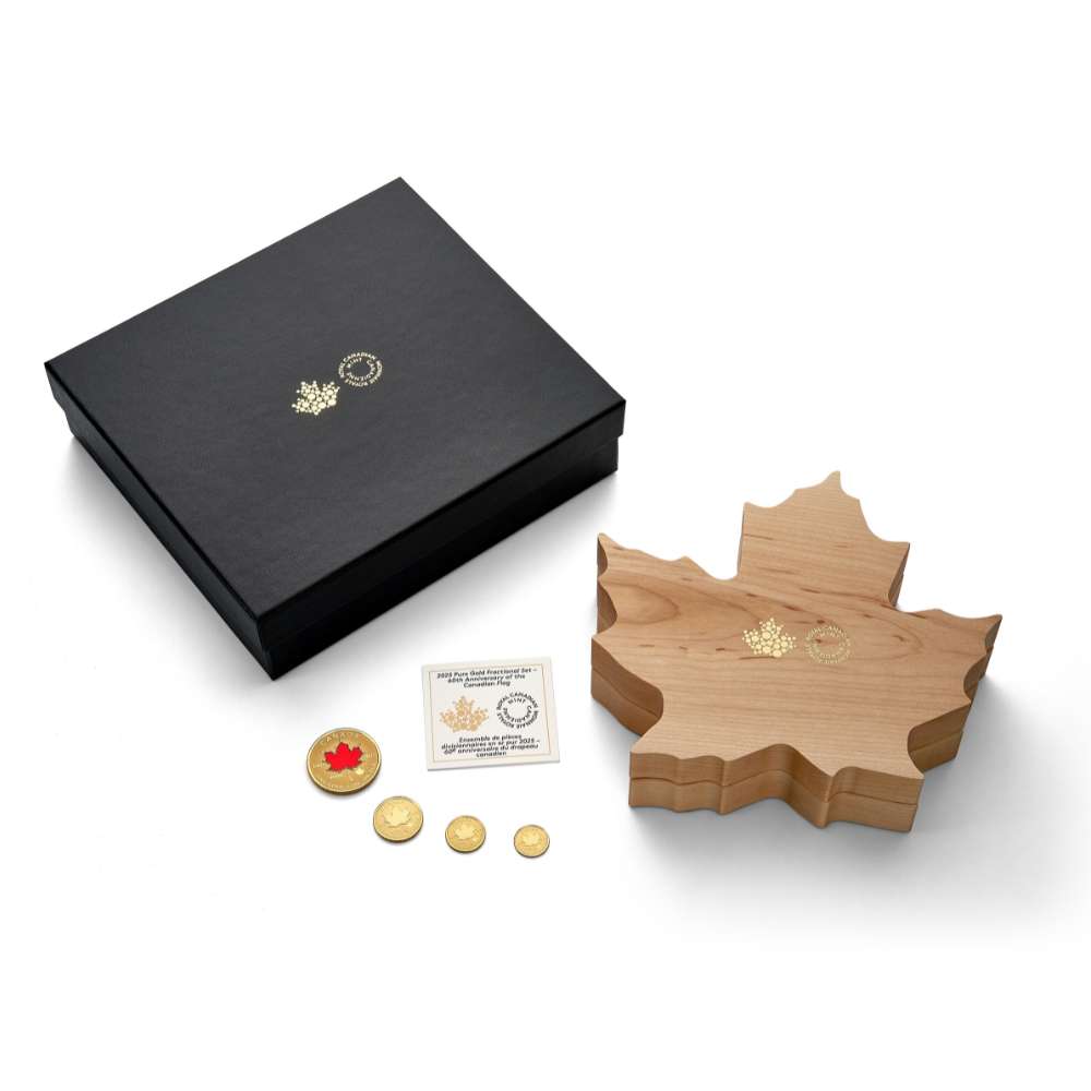60th Anniversary of Canada’s Flag Fractional Set Gold Coins Canada 2025