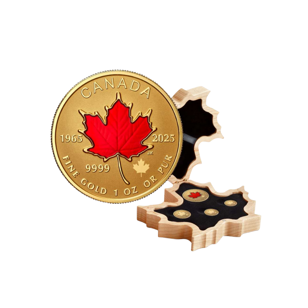 60th Anniversary of Canada’s Flag Fractional Set Gold Coins Canada 2025