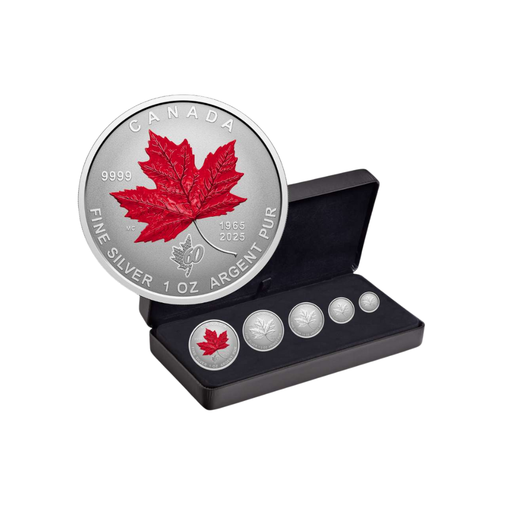 60th Anniversary of Canada’s Flag Fractional Set Silver Coins Canada 2025