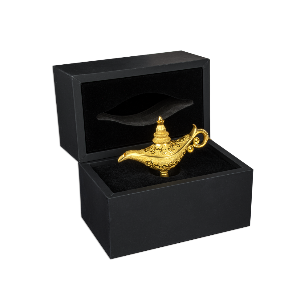 ALADDIN MAGIC LAMP 3D 5 Oz Silver Coin 250 Francs Djibouti 2023