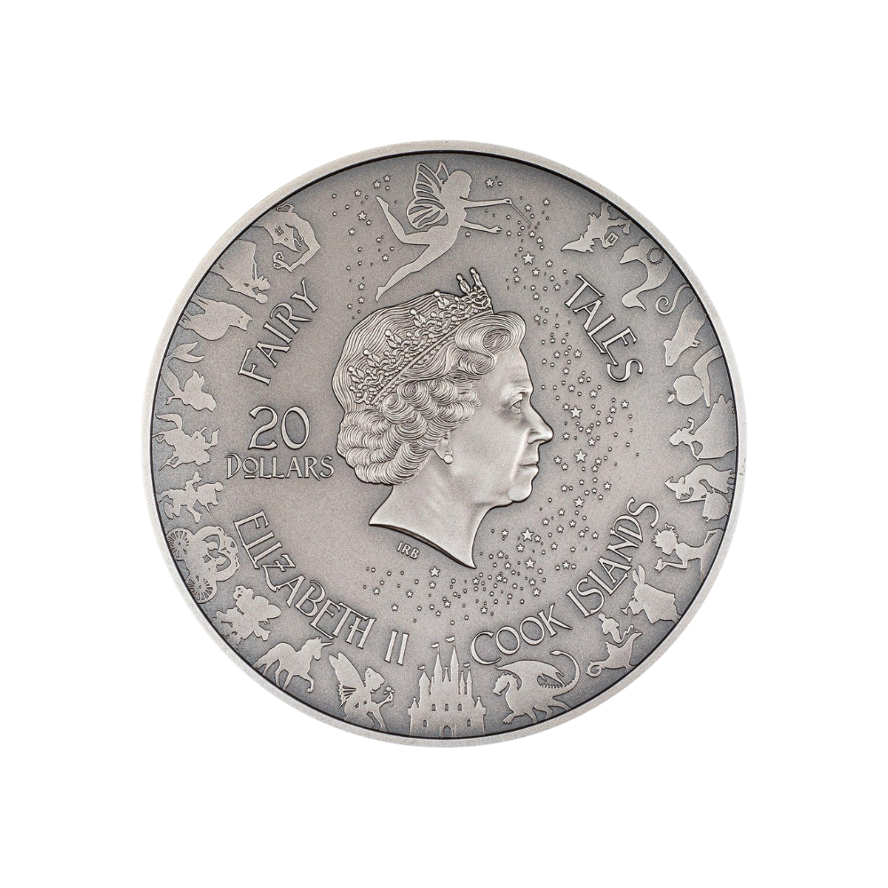 ALICE IN WONDERLAND Fairy Tales Fables 3 Oz Silver Coin $20 Cook Islands 2023
