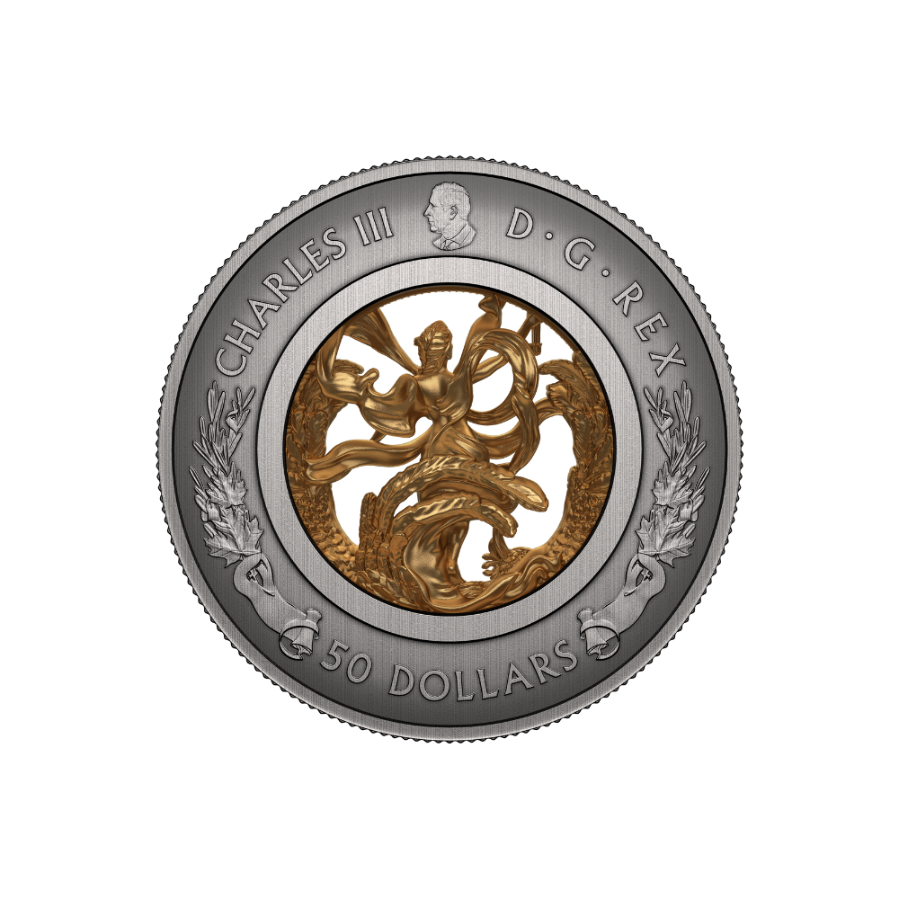 ALLEGORY OF FREEDOM Silver Coin $50 Canada 2024