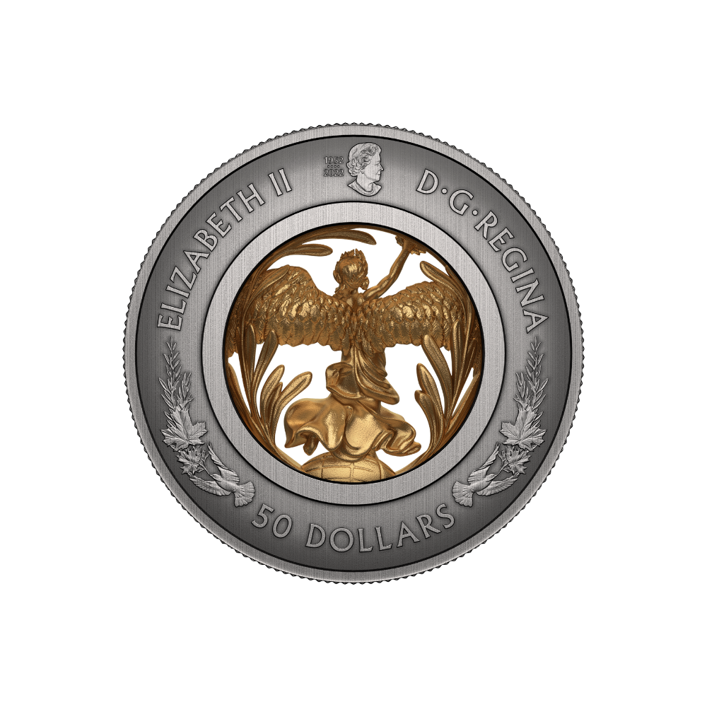 ALLEGORY OF PEACE Silver Coin $50 Canada 2023