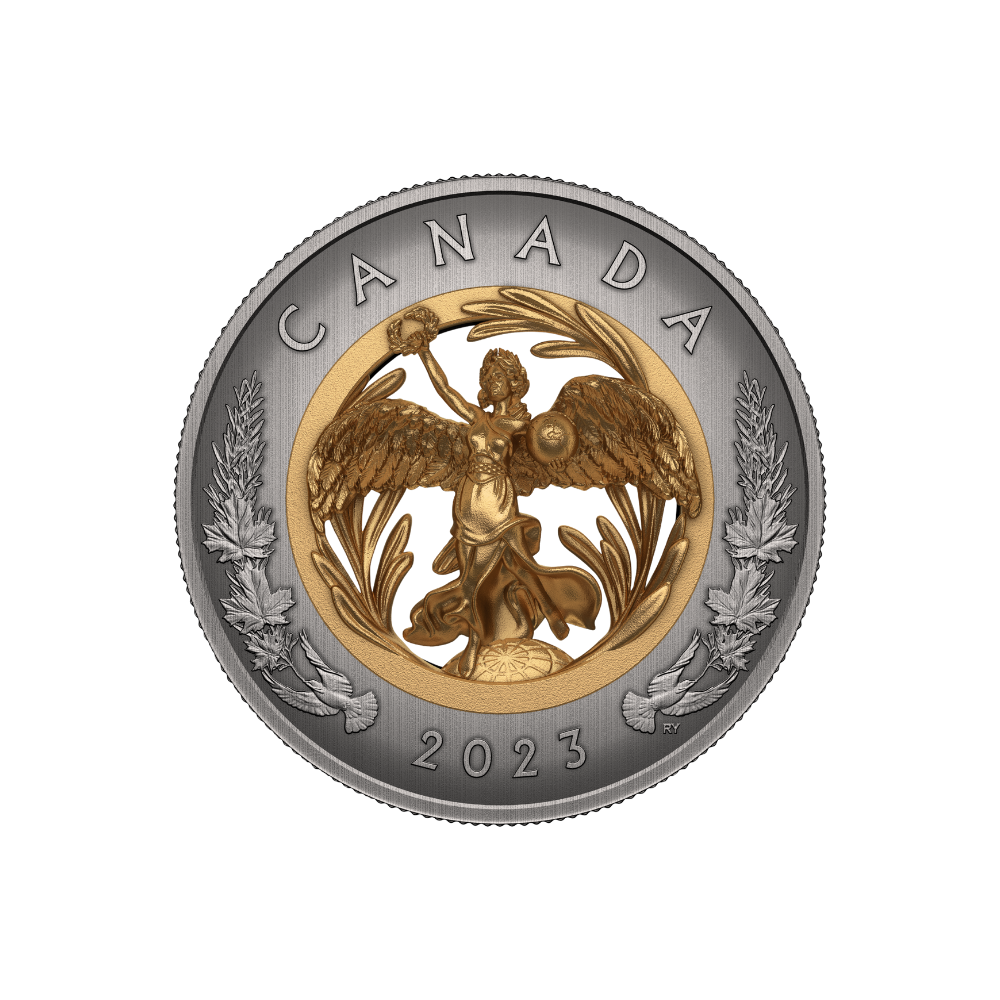 ALLEGORY OF PEACE Silver Coin $50 Canada 2023