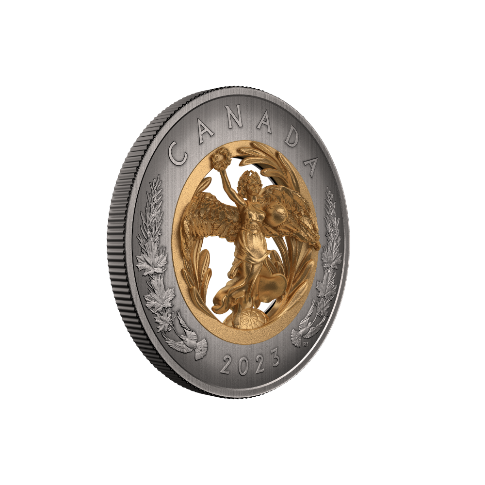 ALLEGORY OF PEACE Silver Coin $50 Canada 2023