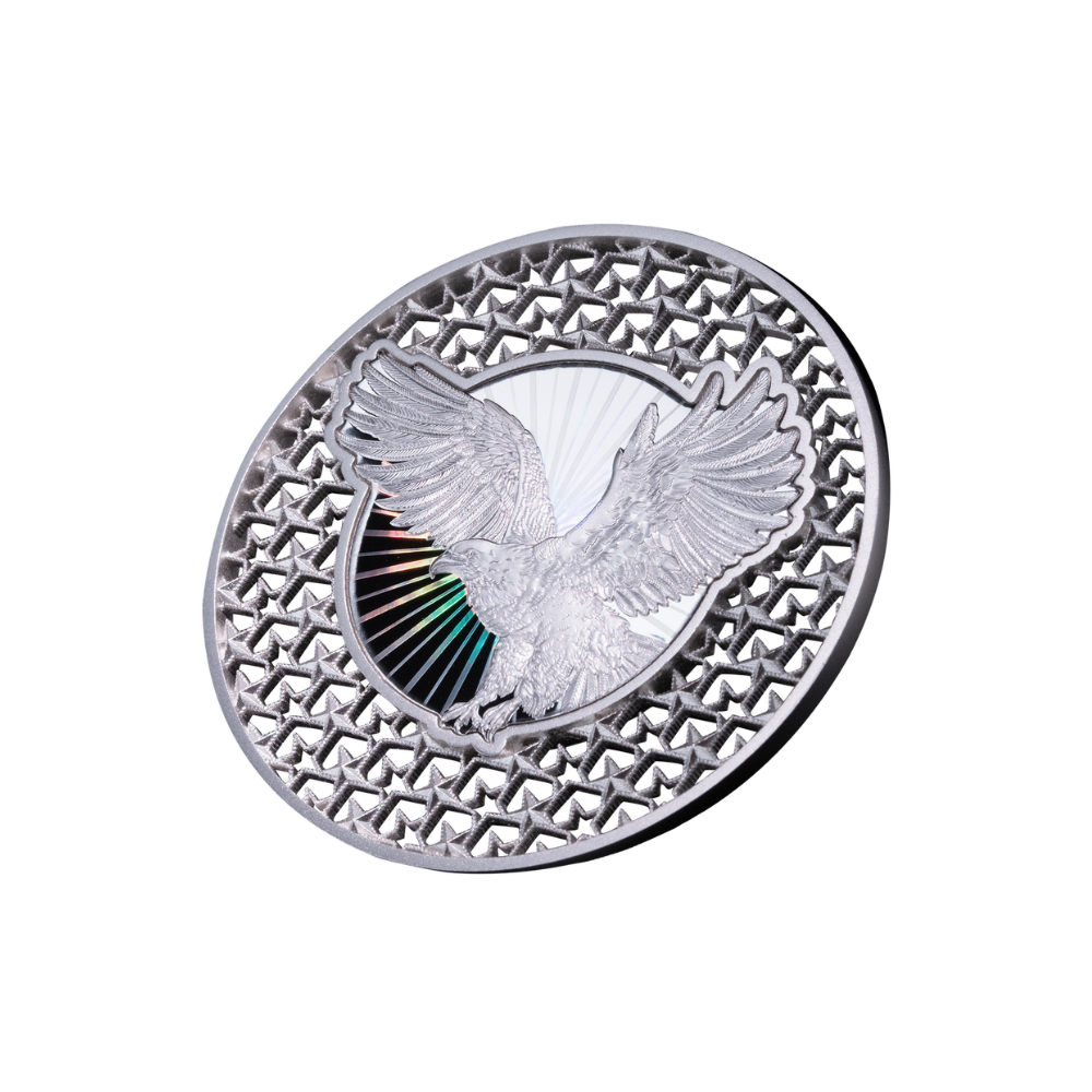 AMERICAN EAGLE Filigree 2 Oz Silver Coin $5 Solomon Island 2025