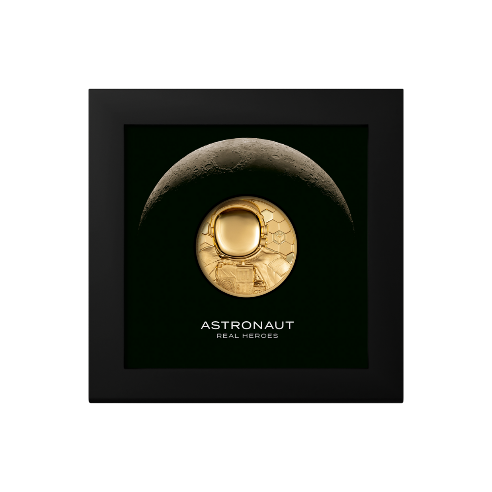 ASTRONAUT Real Heroes 1 Oz Gold Coin $250 Cook Islands 2024