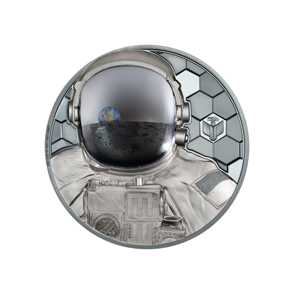 ASTRONAUT Real Heroes KG 1 kg Silver Coin $100 Cook Islands 2024
