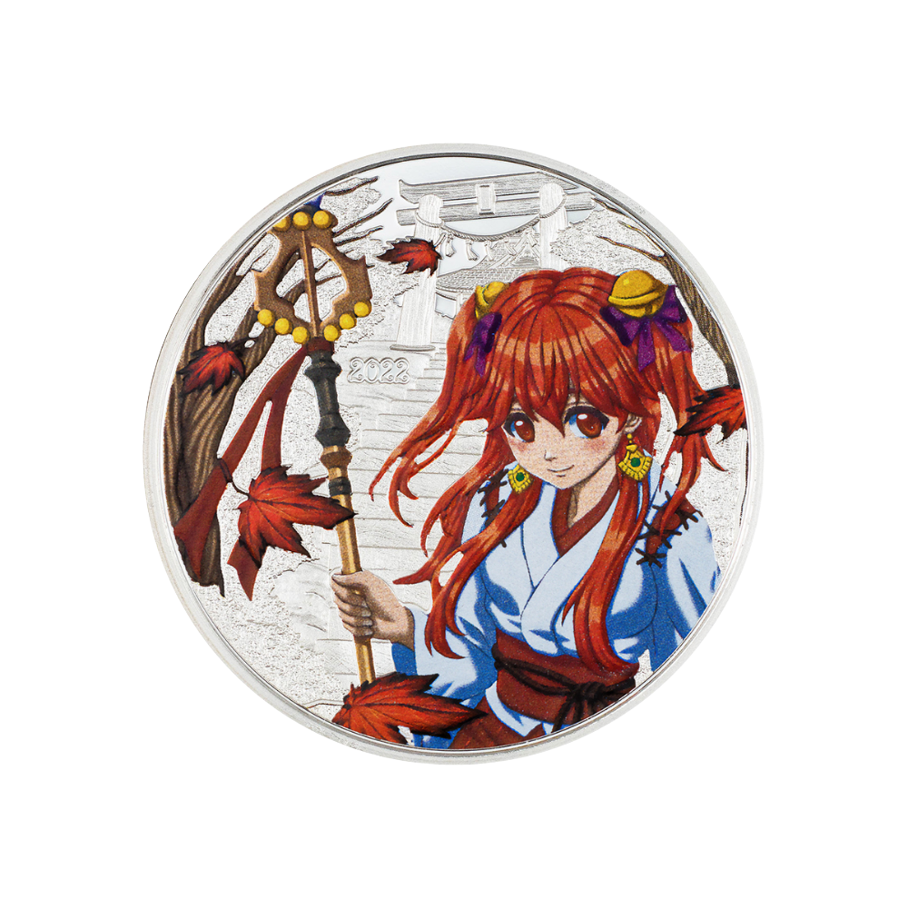AUTUMN Manga 1 Oz Silver Coin $5 Cook Islands 2022