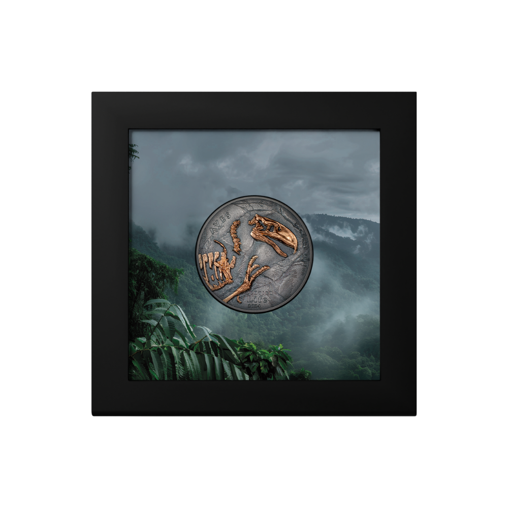 AVES Evolution of Life 1 Oz Silver Coin 500 Togrog Mongolia 2024