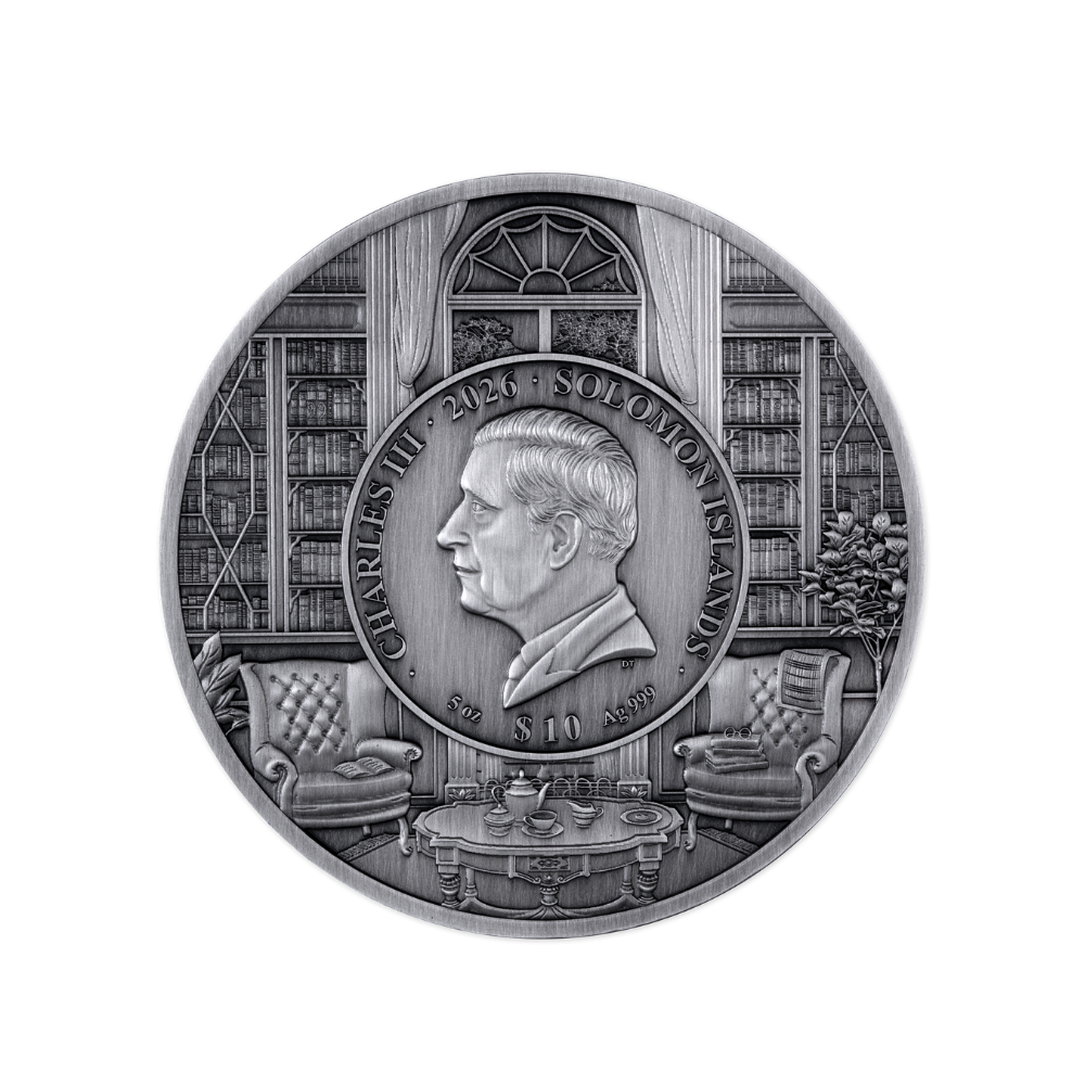 Agatha Christie Puzzle 5 Oz Silver Coin 2026