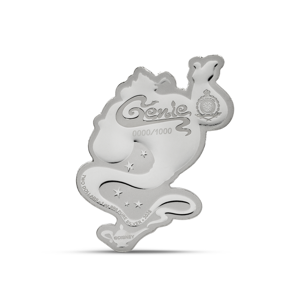 Disney Aladdin Genie Silver Coin AGORO