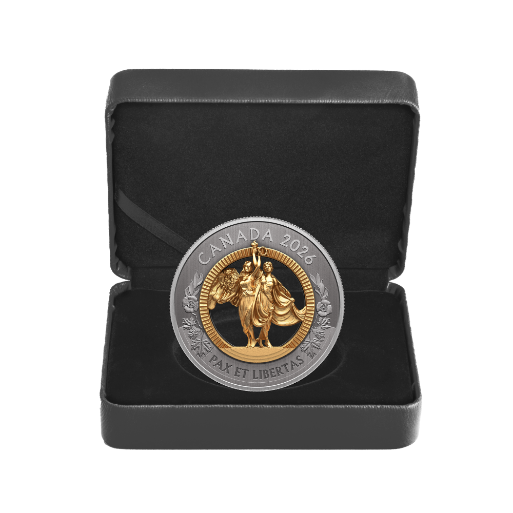 Allegories of Peace and Freedom Fine Silver Coin Canada 2026 Royal Canadian Mint