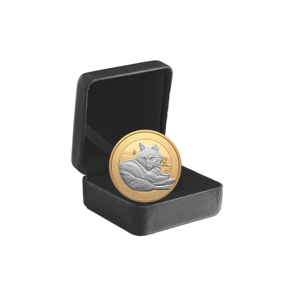 Animal Portraits Grey Wolf 1 Oz Fine Silver Coin Canada 2025