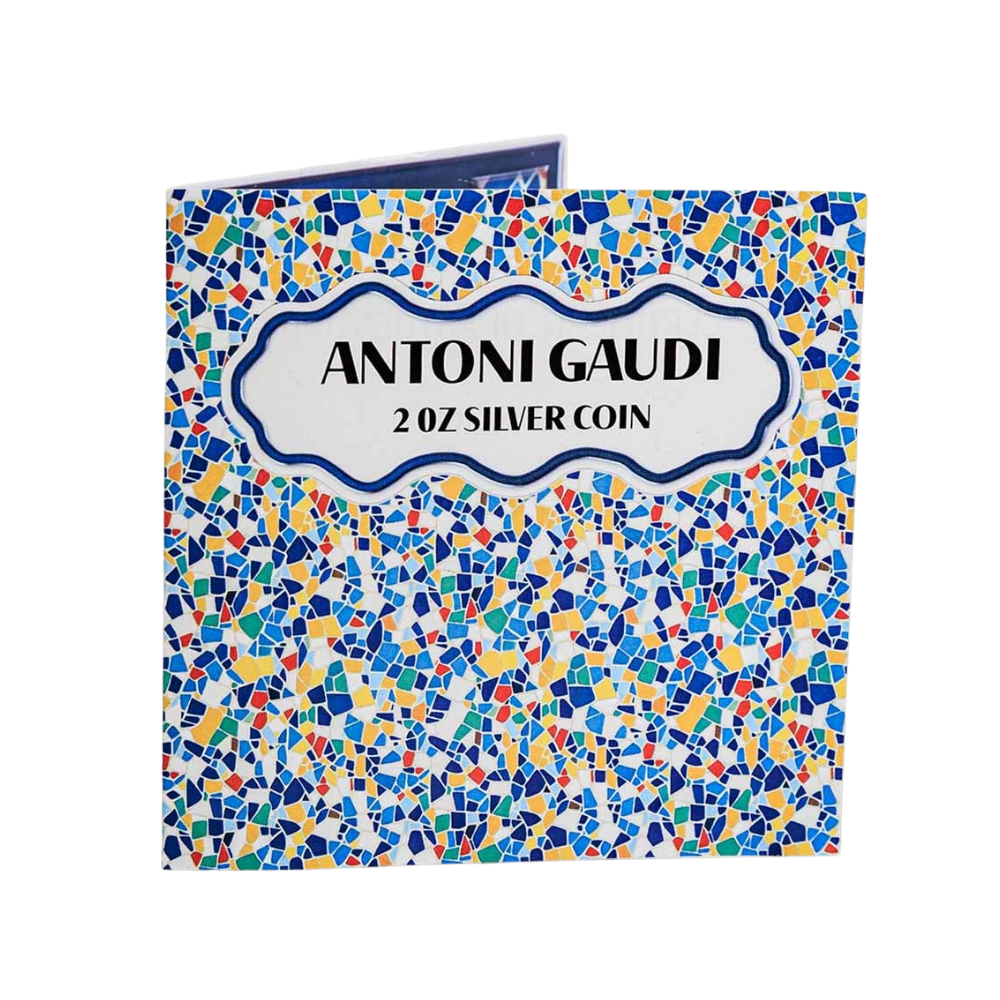 Antoni Gaudi 2 Oz Silver Coin 2026