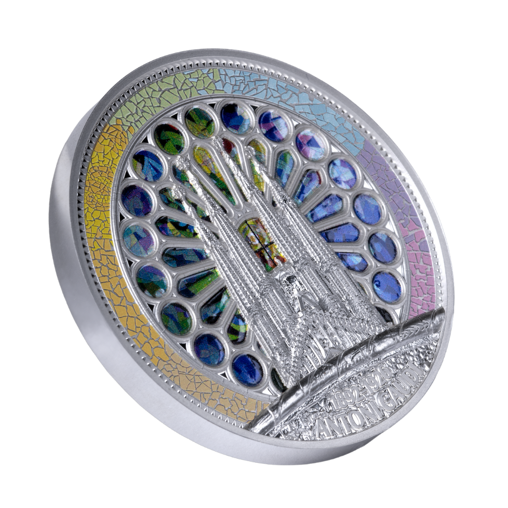 Antoni Gaudi 2 Oz Silver Coin 2026 MDM