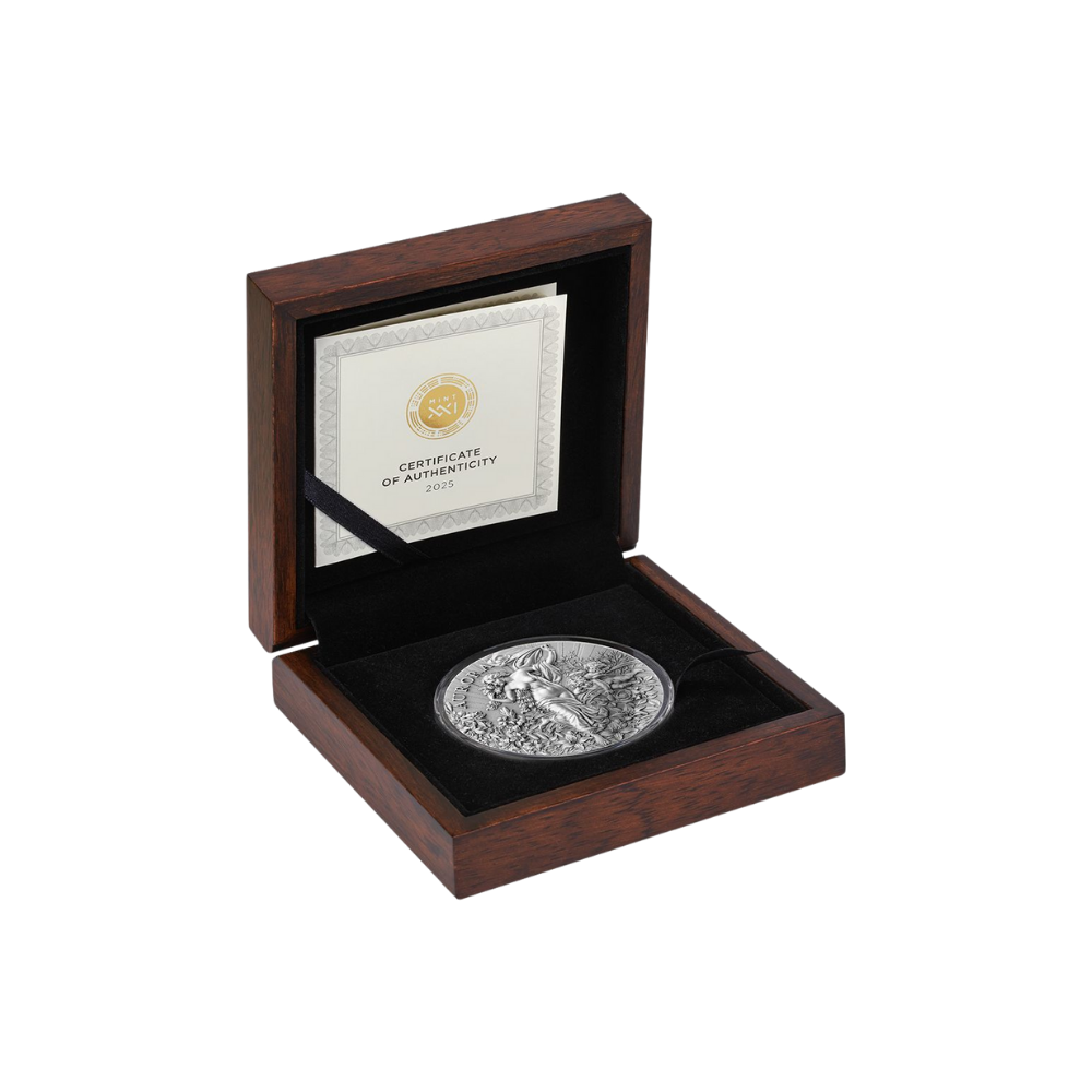 Aurora Celestial Beauty 2 Oz Silver Coin 2025