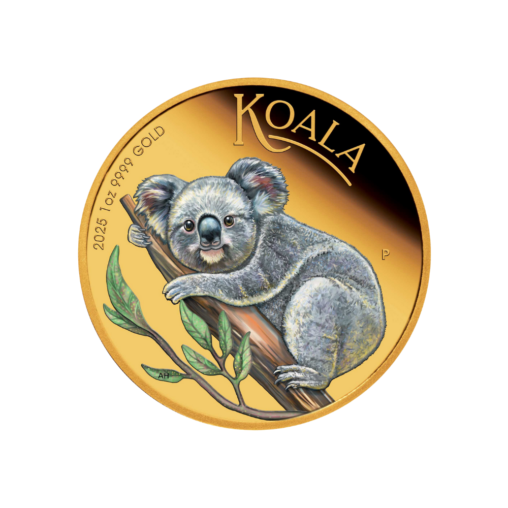Australian Koala 1 Oz Pure Gold Coin 2025 perth mint