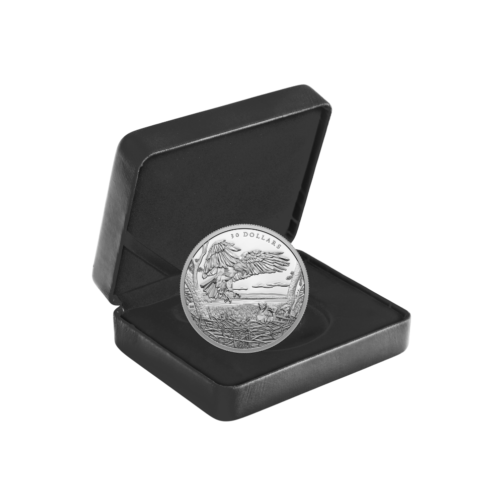 BALD EAGLES Multifaceted Animals 2 Oz Silver Coin $30 Canada 2022